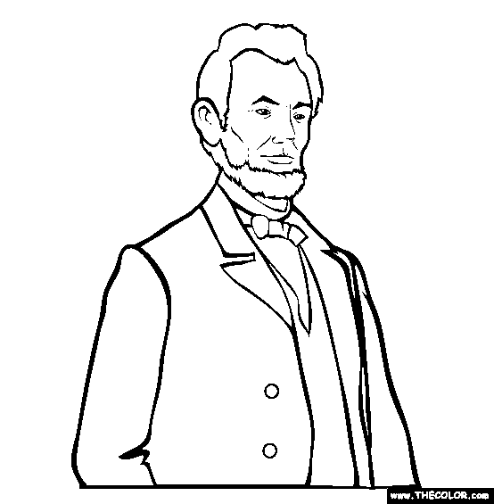 Abraham Lincoln With Hat Drawing Free download on ClipArtMag