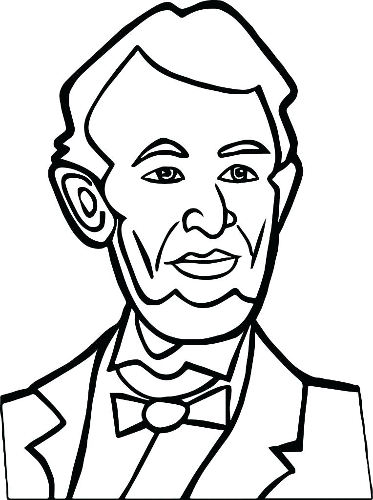 Abraham Lincoln With Hat Drawing | Free download on ClipArtMag