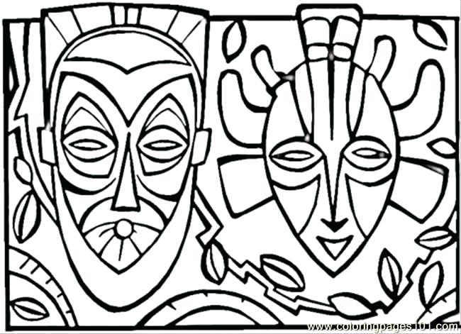 African Mask Drawing | Free download on ClipArtMag