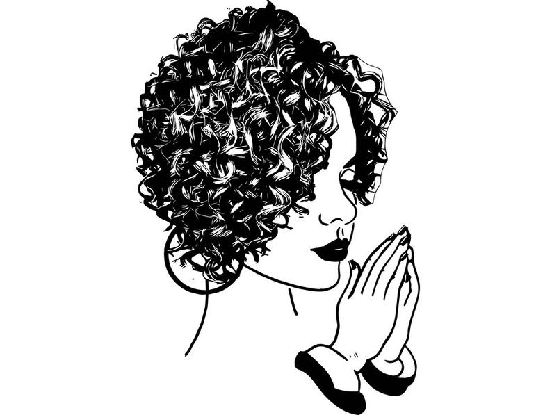 Afro Hair Drawing Free Download On Clipartmag