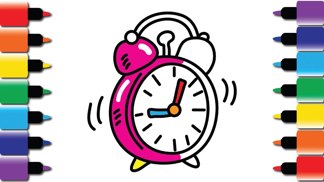 Alarm Clock Drawing | Free download on ClipArtMag