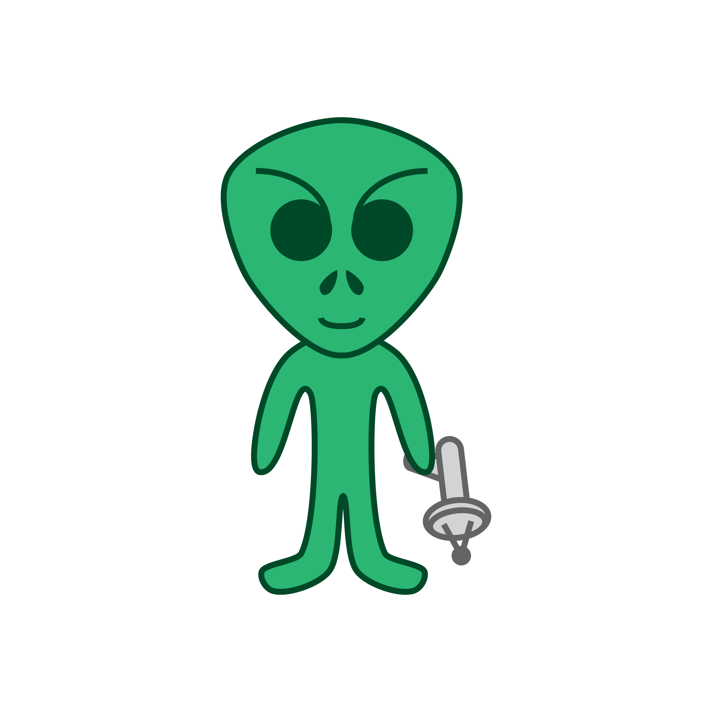 Alien Cartoon Drawing | Free download on ClipArtMag