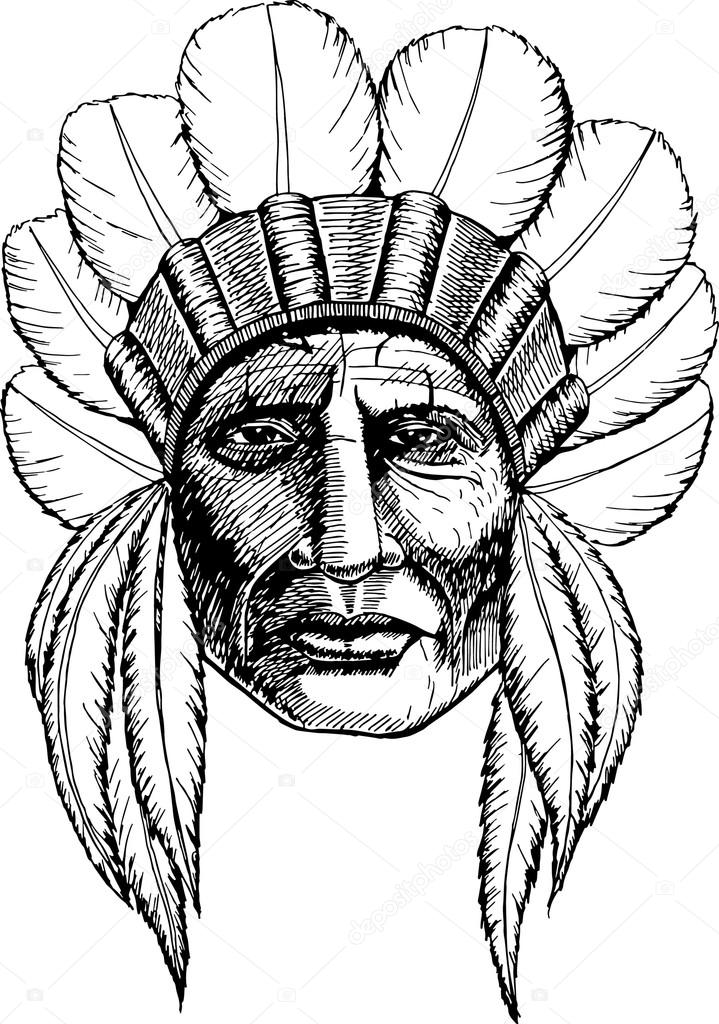 Native American Indian Drawings Free download on ClipArtMag