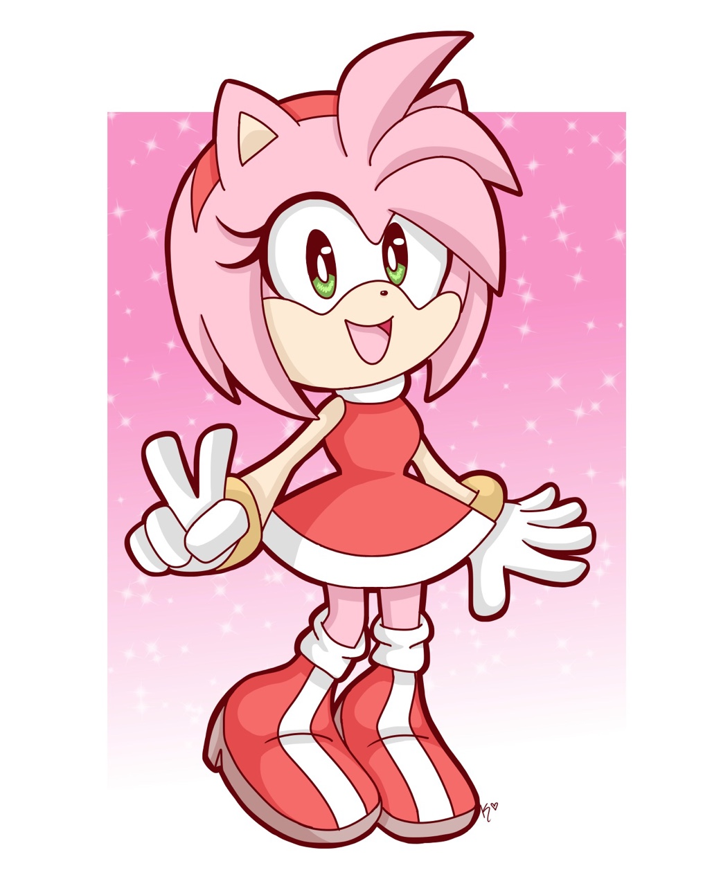 Amy Rose Drawing Free download on ClipArtMag