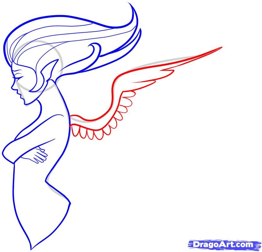 Angel Drawing Step By Step Free Download Best Angel