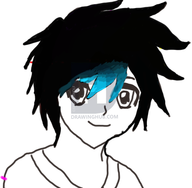 Anime Boy Drawing | Free download on ClipArtMag