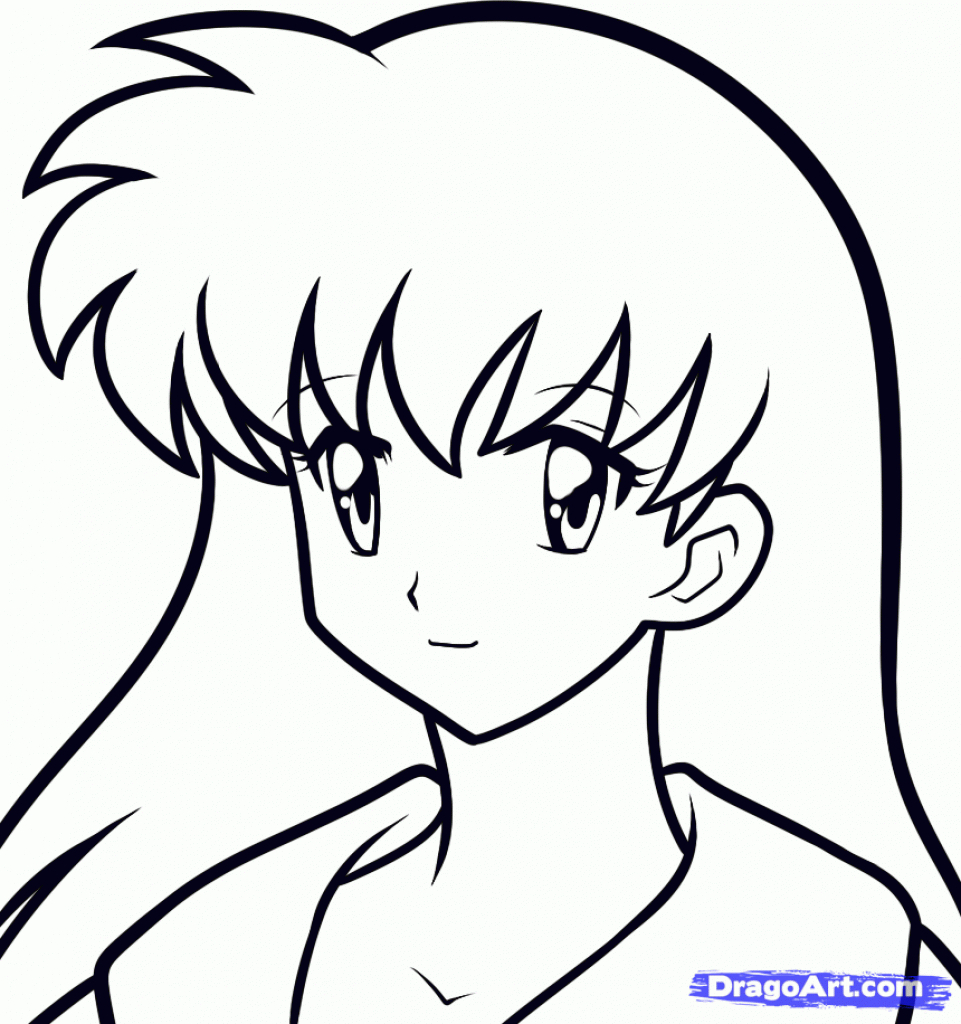 Anime Cute Girl Drawing | Free Download On ClipArtMag