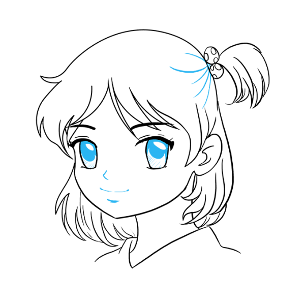 Anime Girl Face Drawing | Free download on ClipArtMag