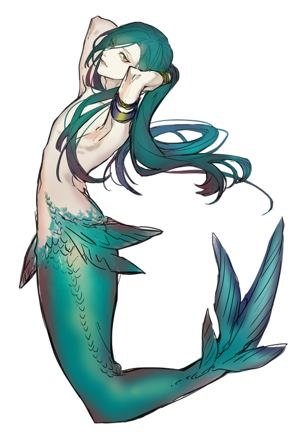 Anime Mermaid Drawing | Free download on ClipArtMag