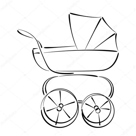 Baby Carriage Drawing | Free download on ClipArtMag