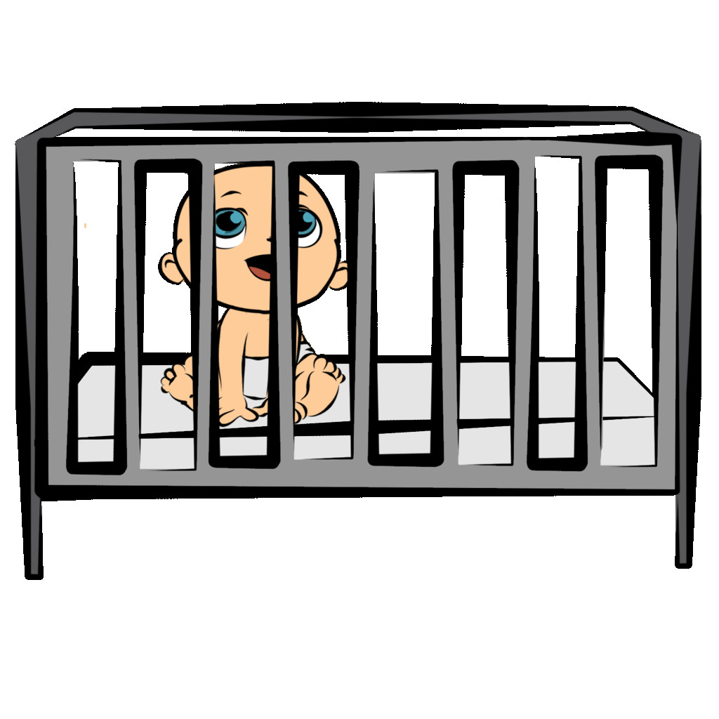 Baby Crib Drawing Free download on ClipArtMag
