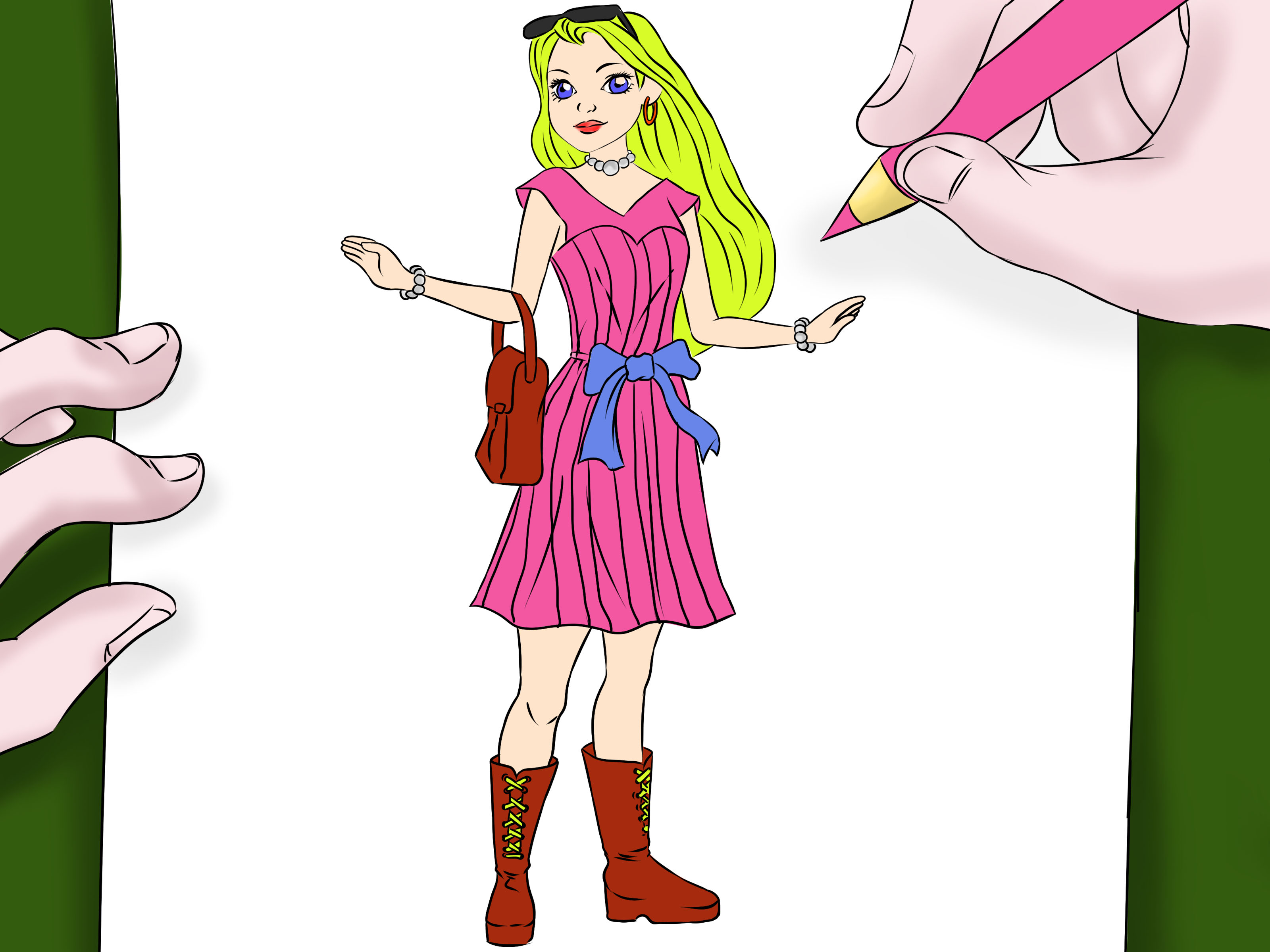 Baby Doll Drawing Free download on ClipArtMag