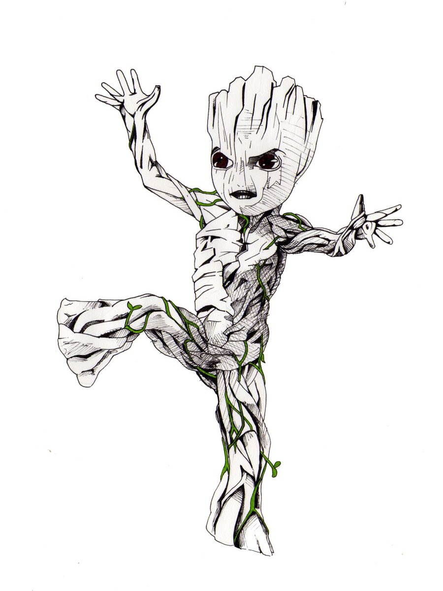 Baby Groot Drawing | Free download on ClipArtMag