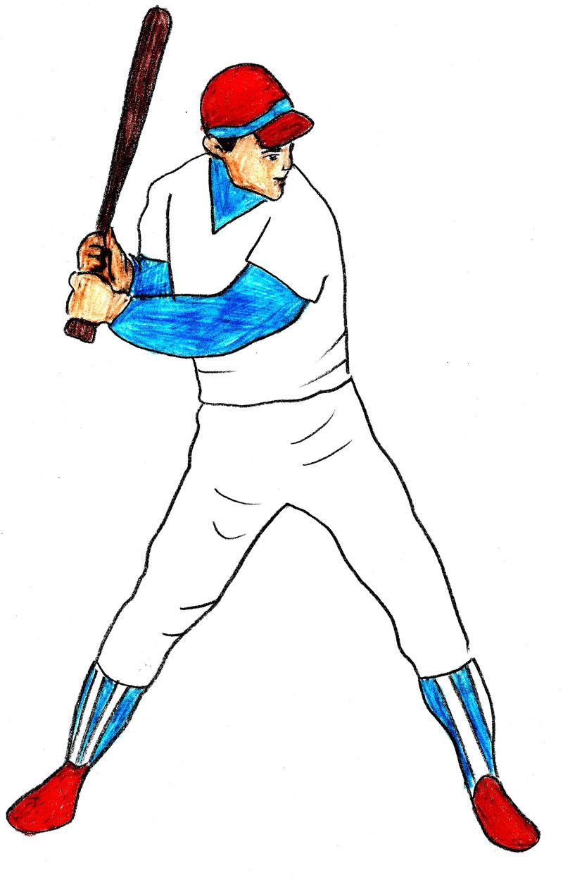 Collection of Baseball player clipart Free download best Baseball