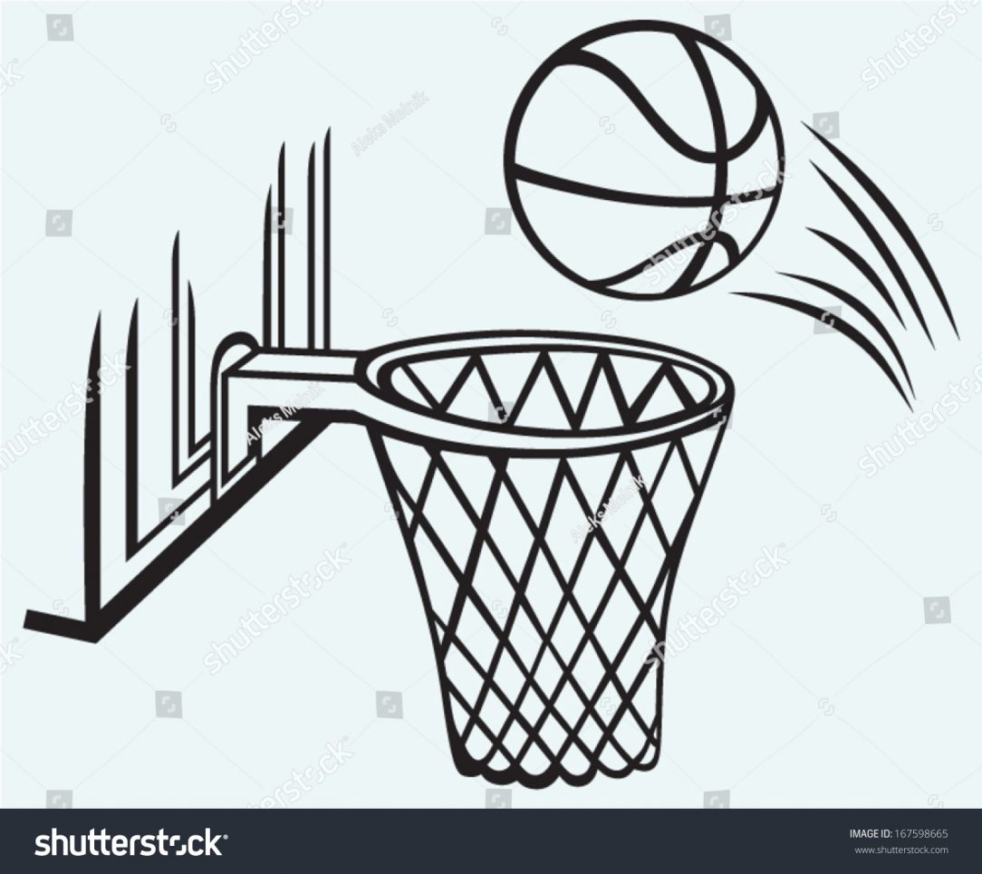 Basketball Line Drawing | Free download on ClipArtMag