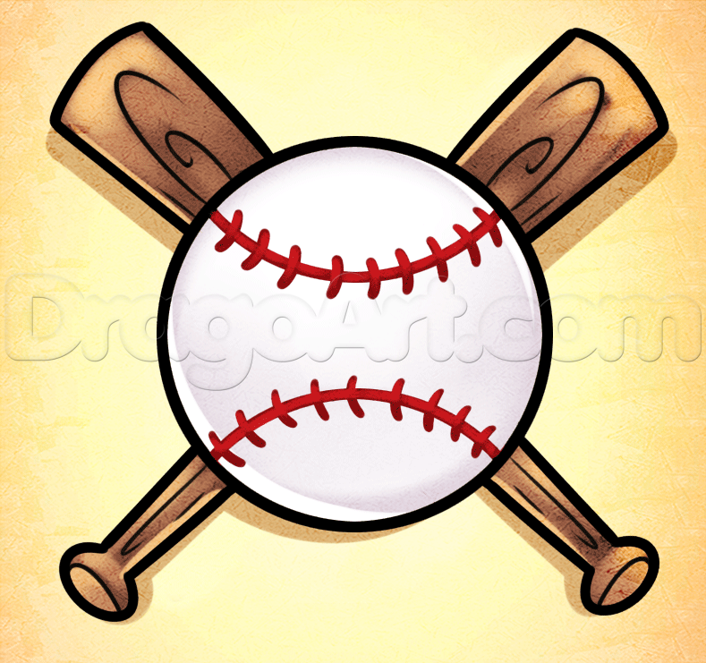 Bat And Ball Drawing | Free download on ClipArtMag