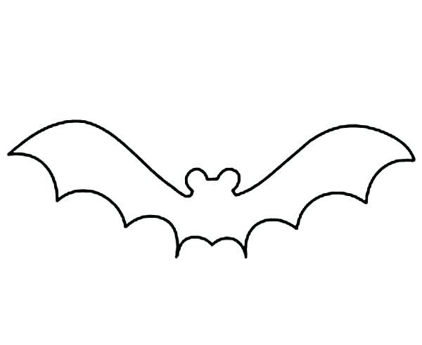 Bat Line Drawing | Free download on ClipArtMag