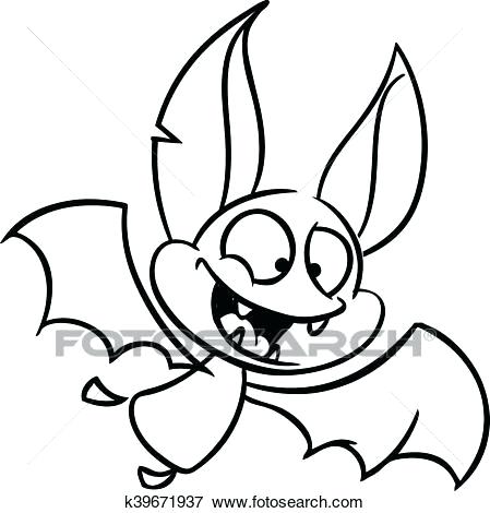 Bat Line Drawing | Free download on ClipArtMag