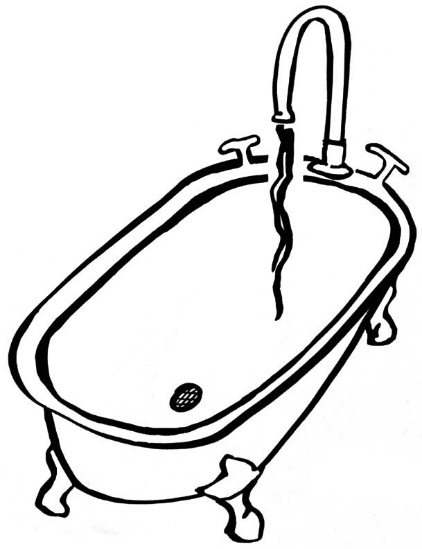 Bathtub Drawing | Free download on ClipArtMag