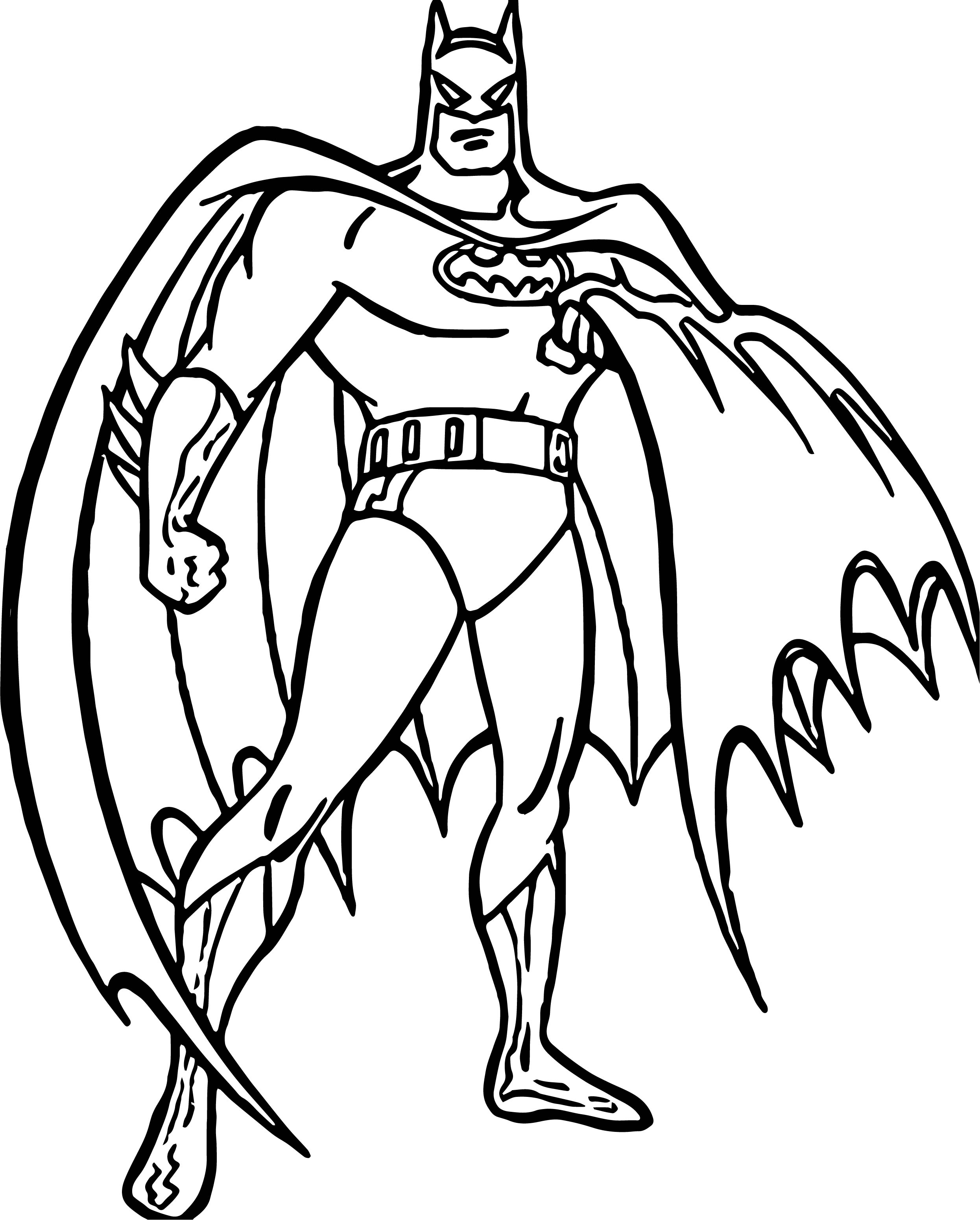 Batman Outline Drawing Free download on ClipArtMag