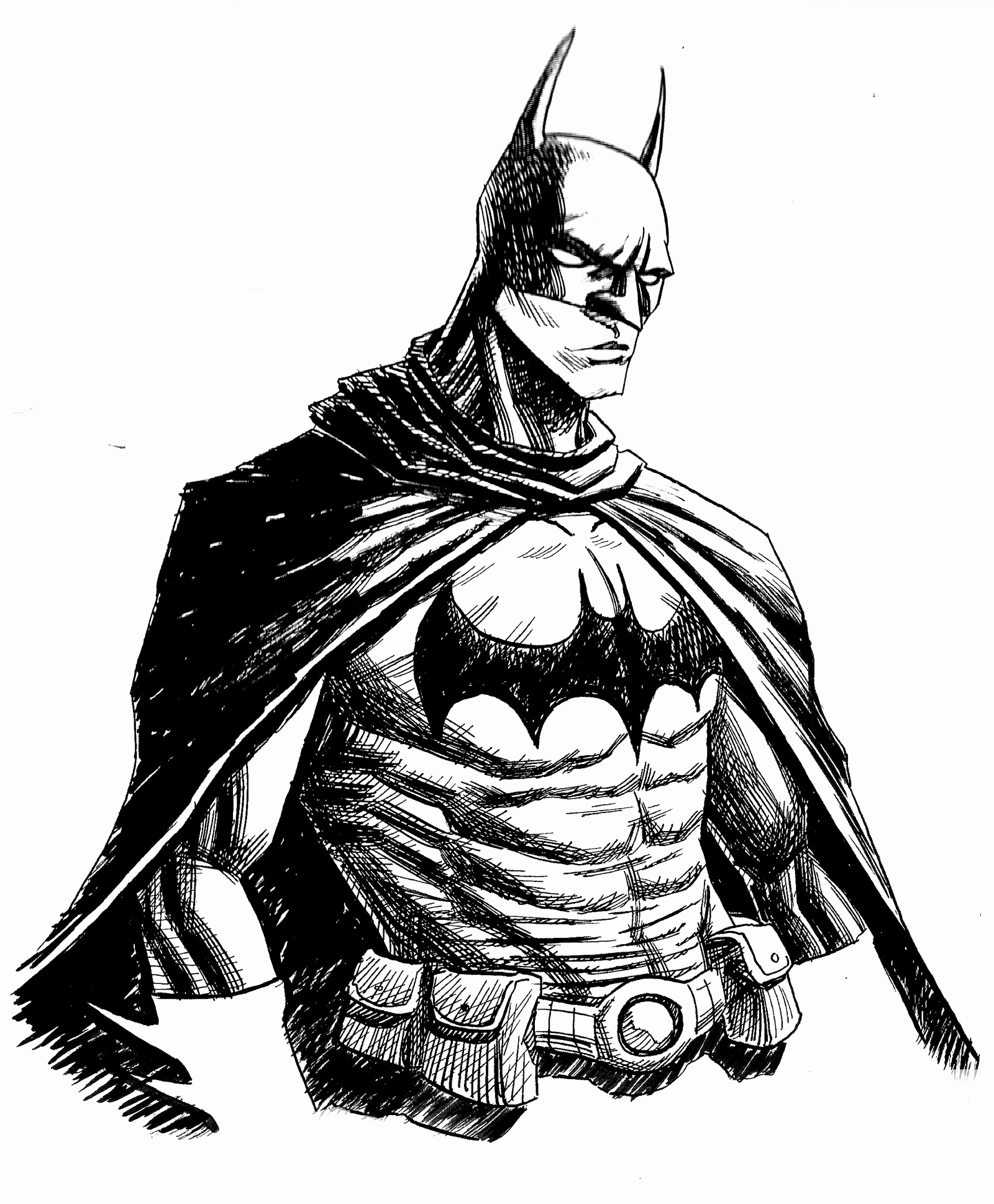  Sketch Drawings Of Batman for Beginner