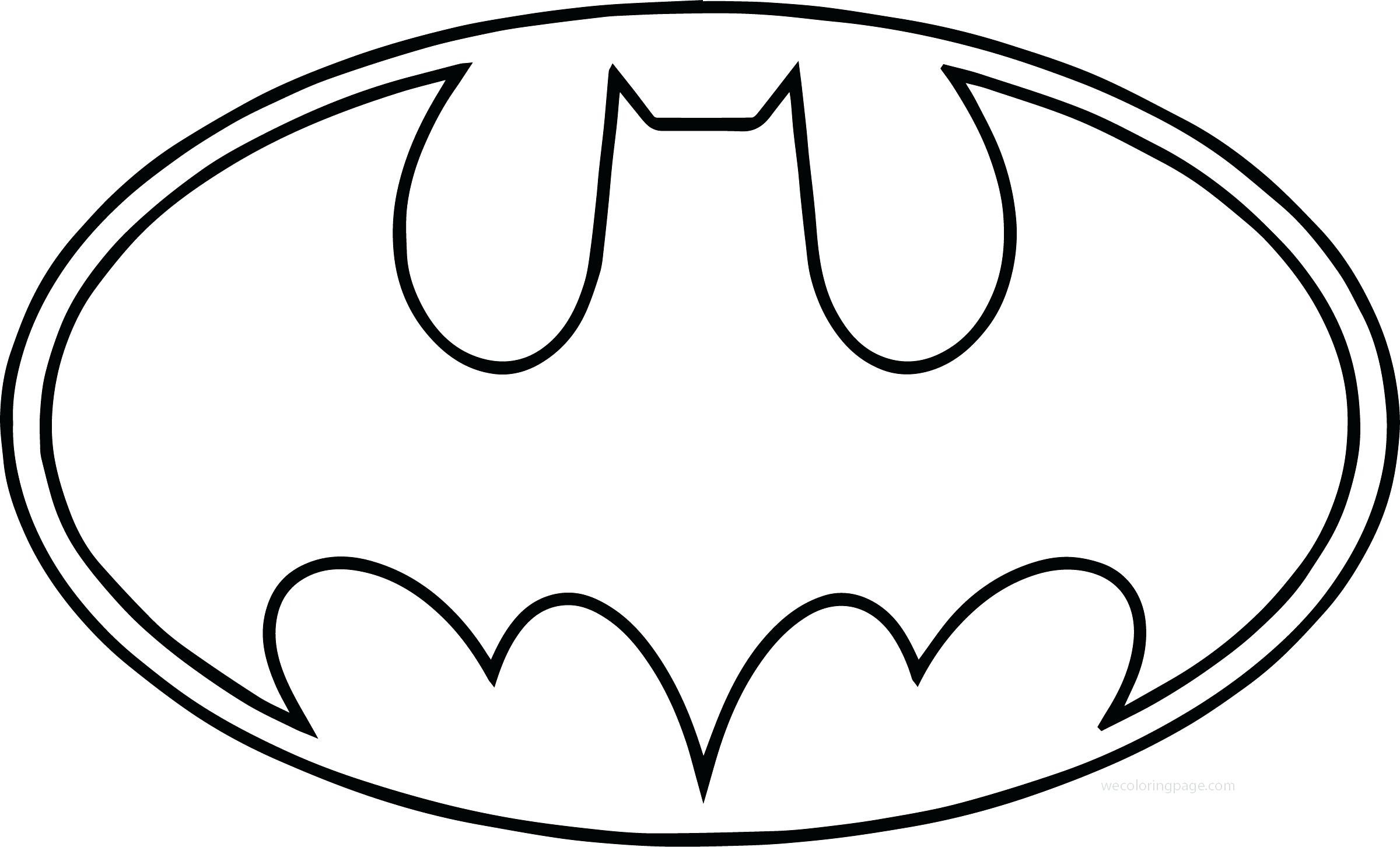 Batman Logo Pages To Print Coloring Pages
