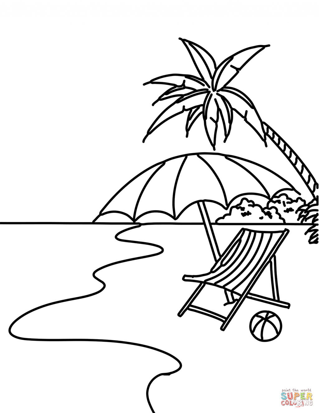 Beach Line Drawing Free download on ClipArtMag