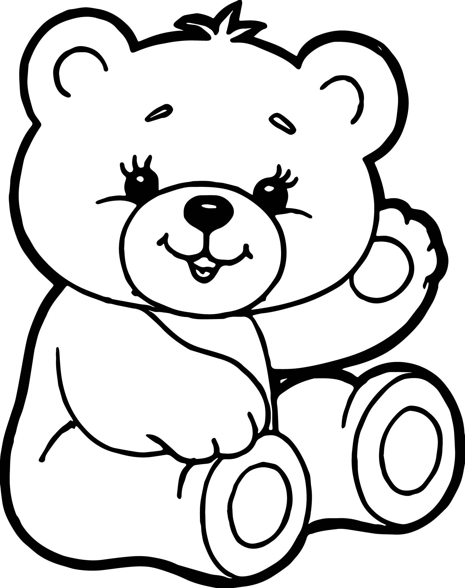Bear Cute Drawing Free download on ClipArtMag