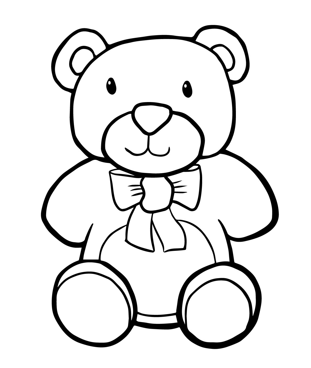 Bear Drawing Easy Free download on ClipArtMag