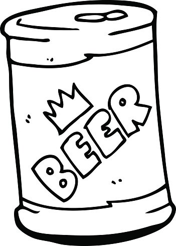 Beer Can Drawing | Free download on ClipArtMag