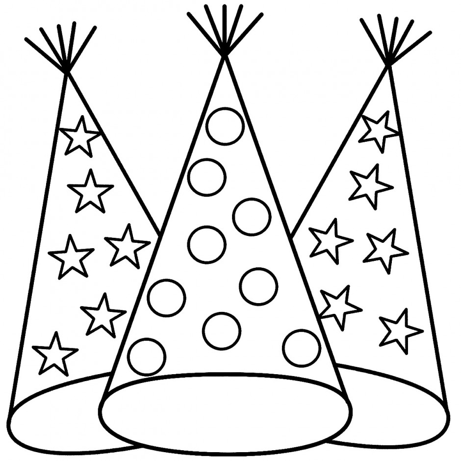 Birthday Hat Drawing | Free download on ClipArtMag