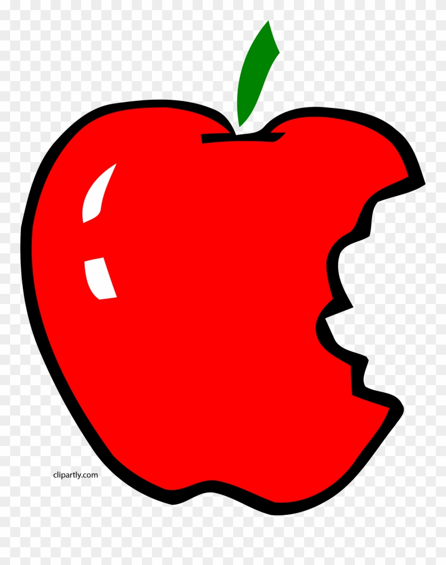 Bitten Apple Drawing Free download on ClipArtMag