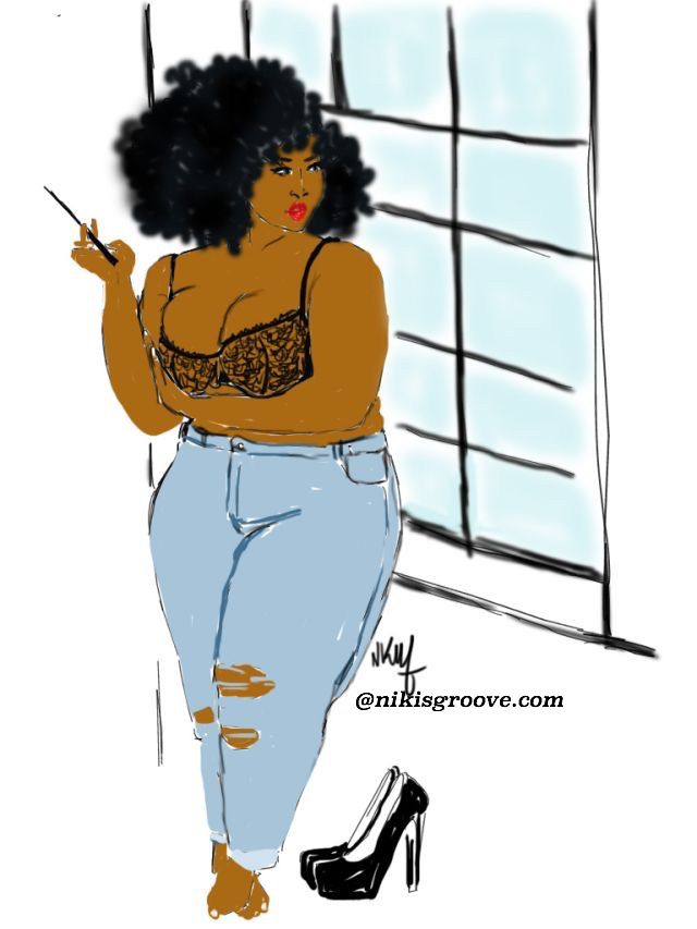 Black Girl Afro Drawing | Free download on ClipArtMag