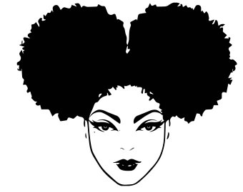 Black Girl Afro Drawing | Free download on ClipArtMag