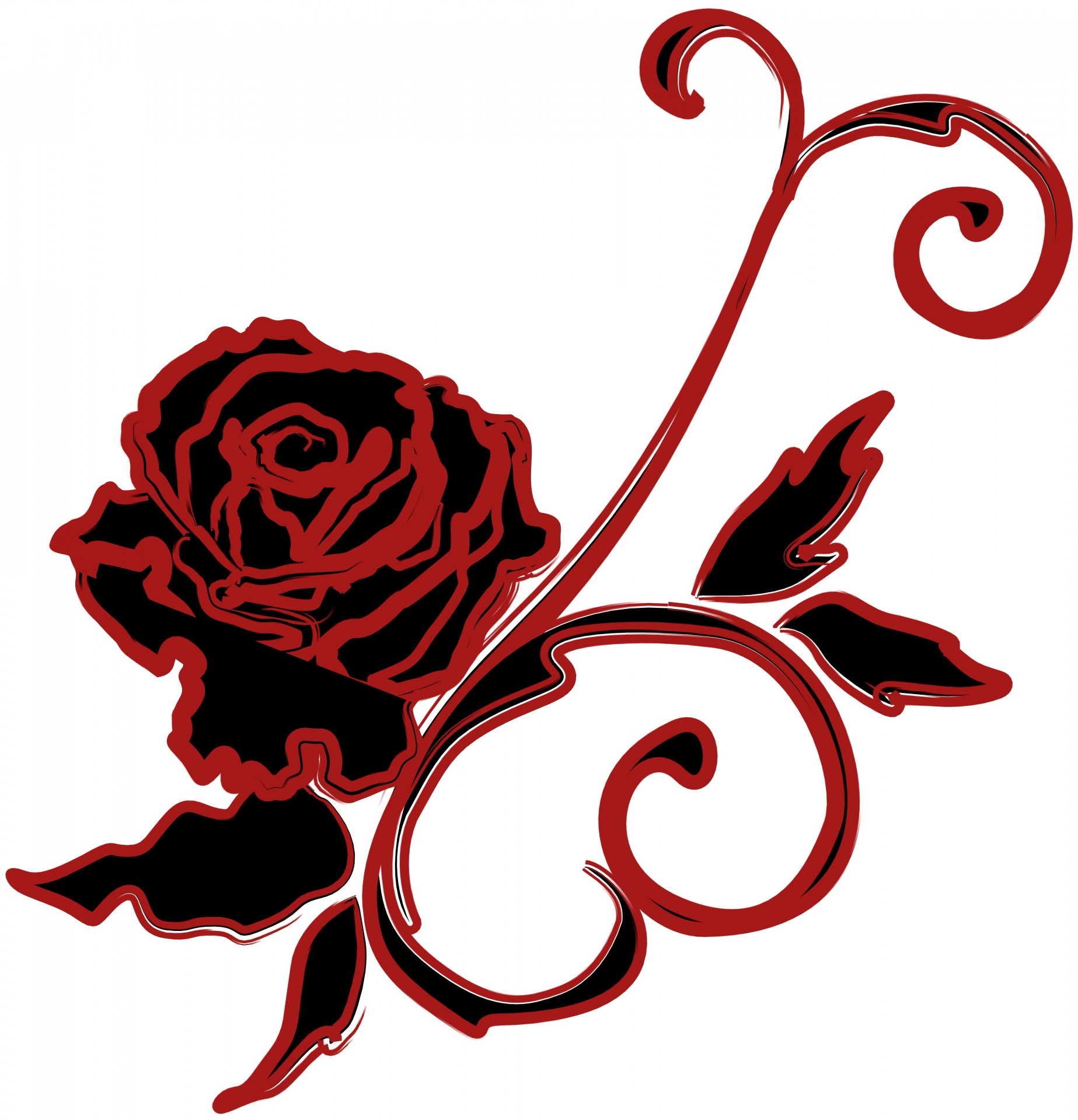 Black Rose Drawing | Free download on ClipArtMag