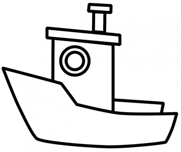 Boat Outline Drawing | Free download on ClipArtMag