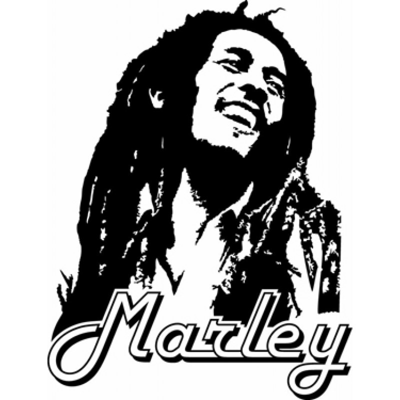 Cartoon Bob Marley Easy Drawing / How to Draw Tribal Bob Marley, Step