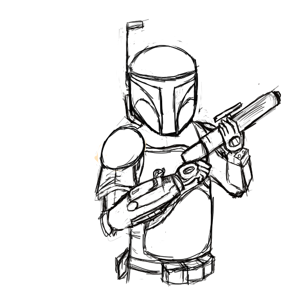 Boba Fett Drawing | Free download on ClipArtMag