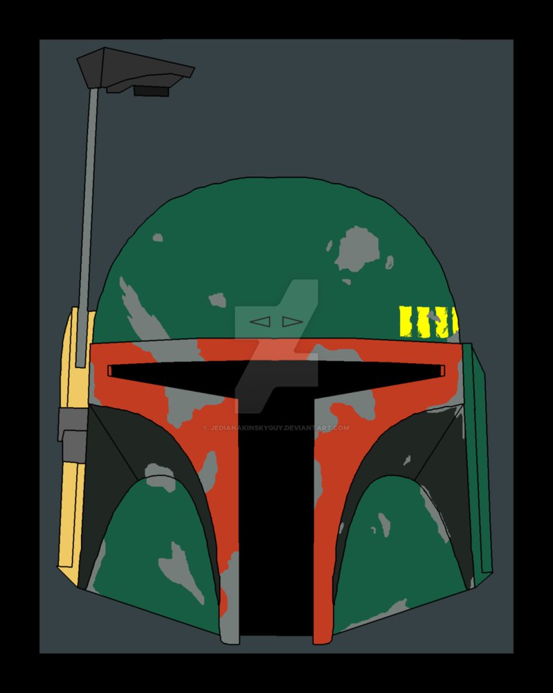 Boba Fett Helmet Drawing | Free download on ClipArtMag