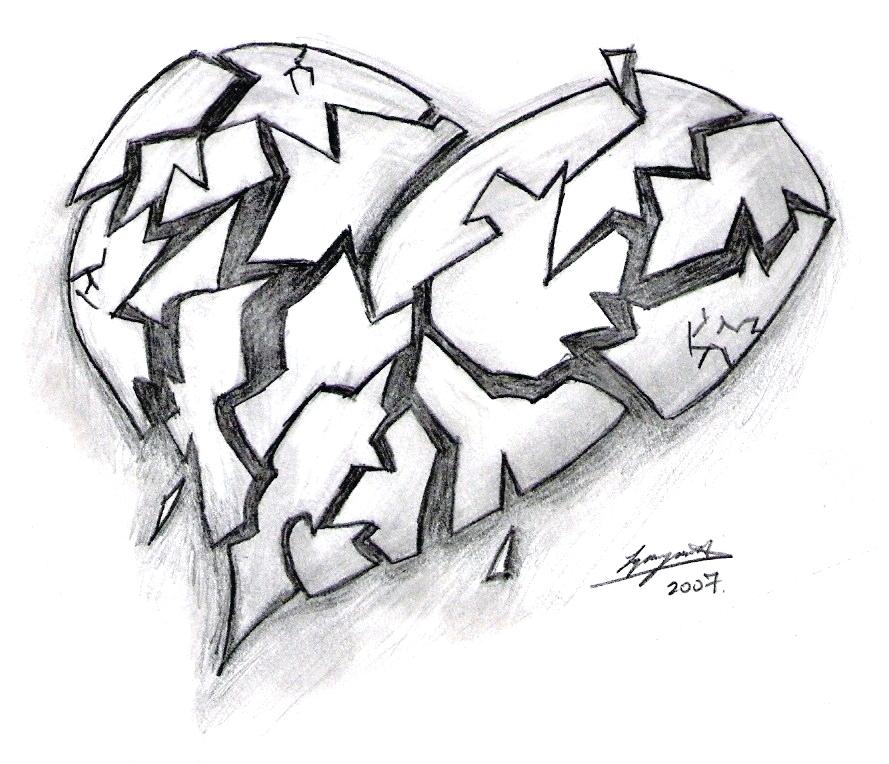 Broken Hearts - Free Coloring Pages