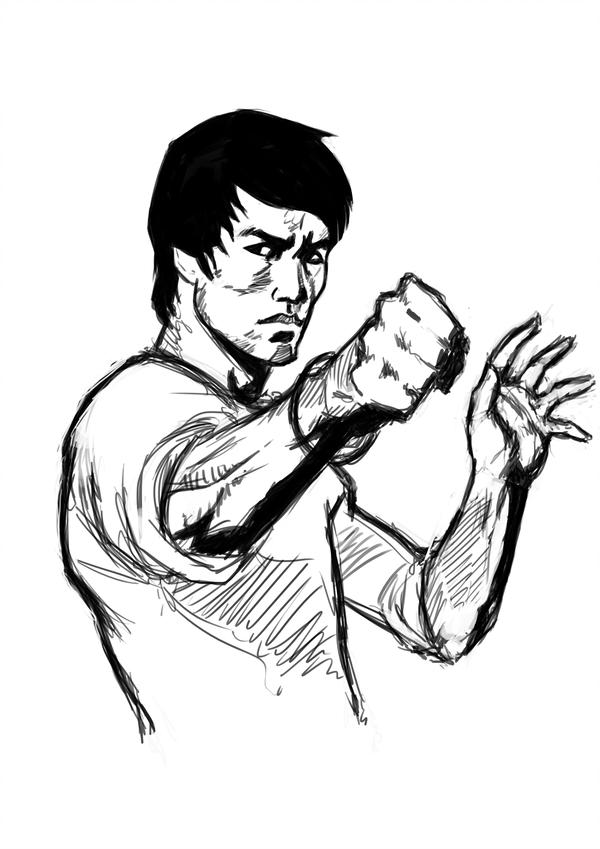 Bruce Lee Drawing | Free download on ClipArtMag