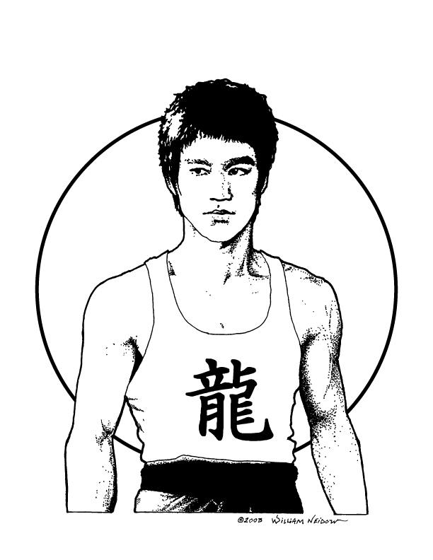 Bruce Lee Drawing | Free download on ClipArtMag