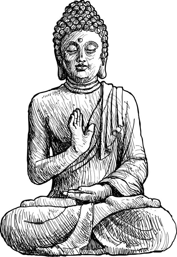 Buddha Drawing Pencil Free download on ClipArtMag