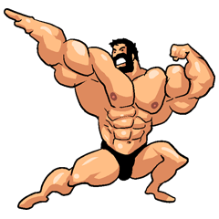 Buff Man Drawing | Free download on ClipArtMag