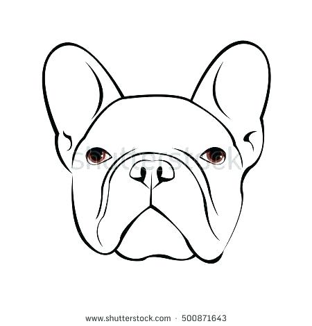 How To Draw A French Bulldog Face Step By Step