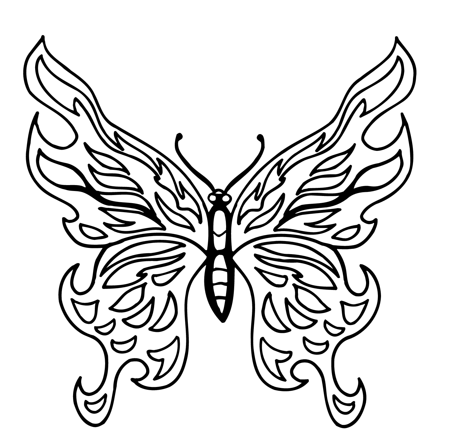 Slobbery Butterfly Stencils Printable | Brad Website