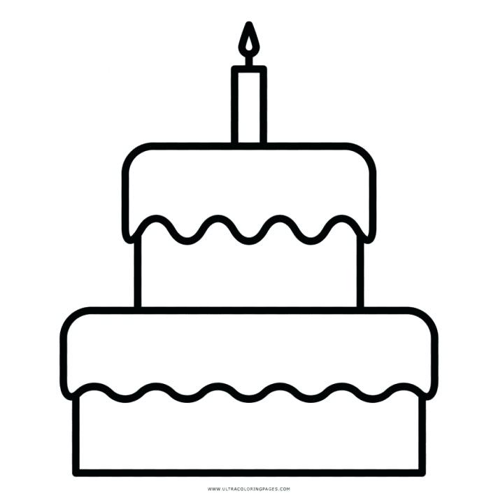 Cake Line Drawing | Free download on ClipArtMag