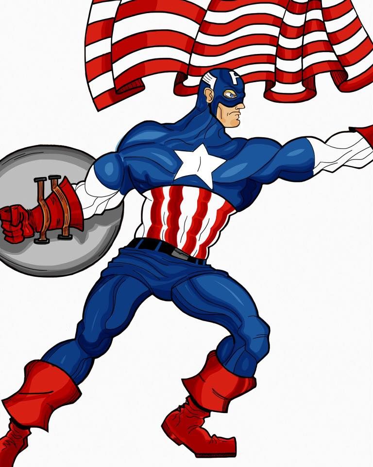 Captain America The First Avenger Drawing Free Download On Clipartmag