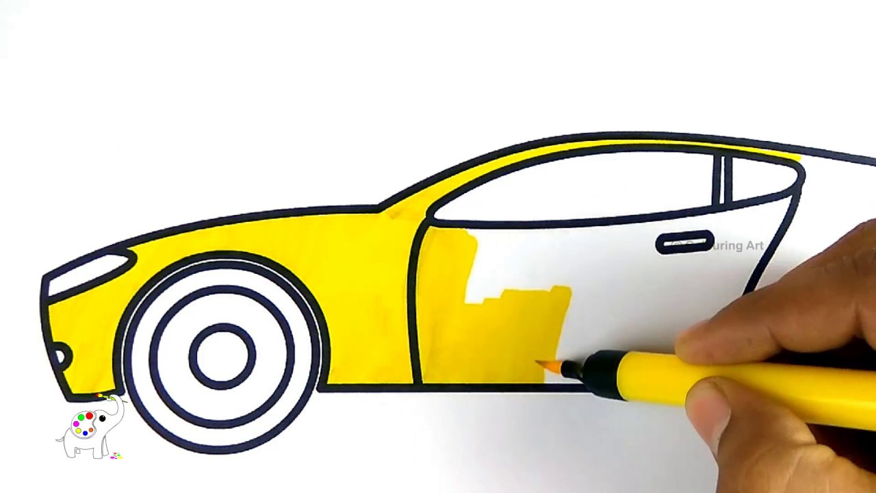  How To Draw Sketch Of Sports Car for Kindergarten