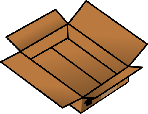 Cardboard Box Drawing Free download on ClipArtMag